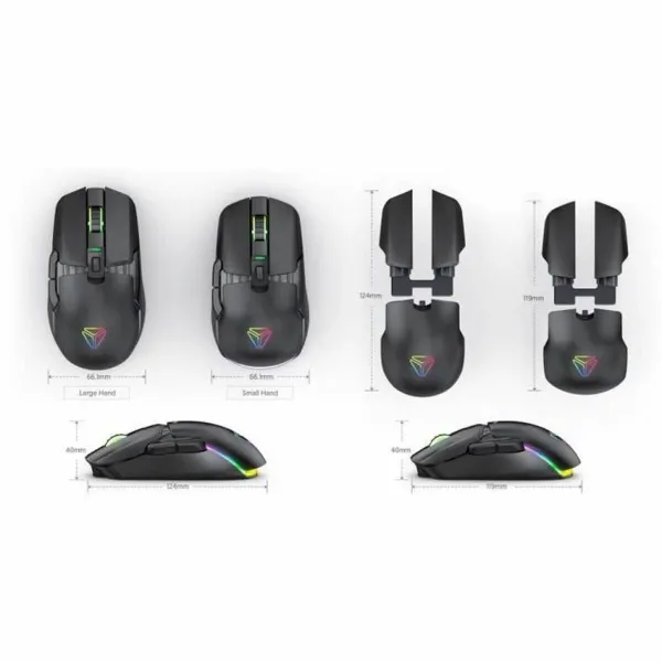 Pele Yenkee MARKSMAN - YMS 3600BK Melns 3600 DPI