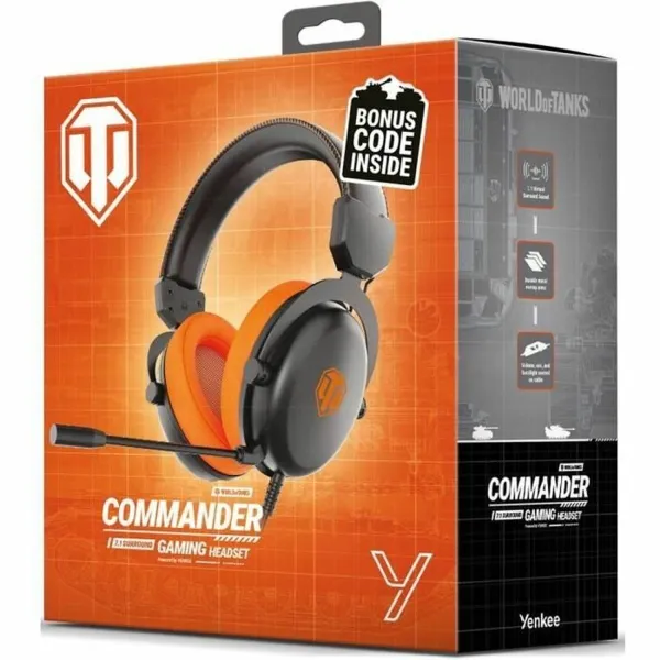 Ausinės Yenkee COMMANDER YHP WT300 Juoda noir