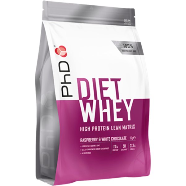 Diet Whey, Raspberry & White Chocolate - 1000g