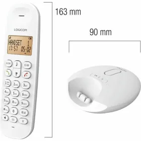 Langaton puhelin Logicom DECT ILOA 155T SOLO Valkoinen