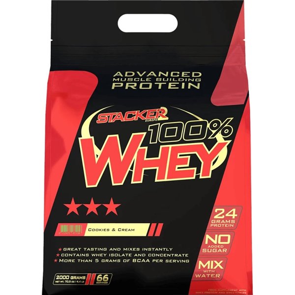 100% Whey, Cookies & Cream - 2000g