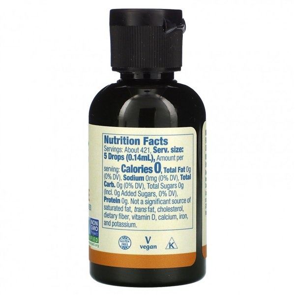 Better Stevia šķidrums, angļu karameļu garša - 59 ml.