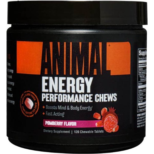 Animal Energy Performance košļājamās tabletes, Pomberry - 120 košļājamās tabletes