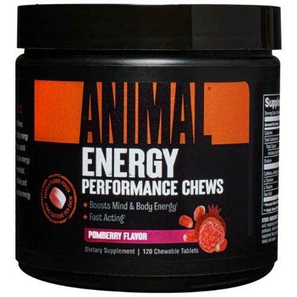 Animal Energy Performance košļājamās tabletes, Pomberry - 120 košļājamās tabletes