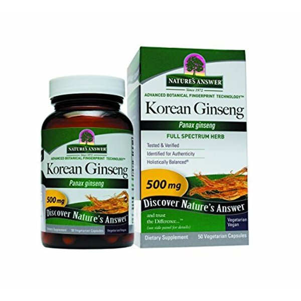 Korealainen ginseng, 500 mg - 50 v-kapselia
