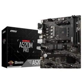 Emolevy MSI A520M PRO mATX AM4 AMD AM4
