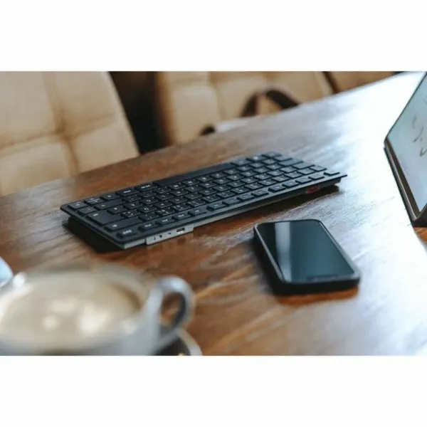 Klaviatūra Cherry KW 9200 MINI Spāņu Qwerty Melns