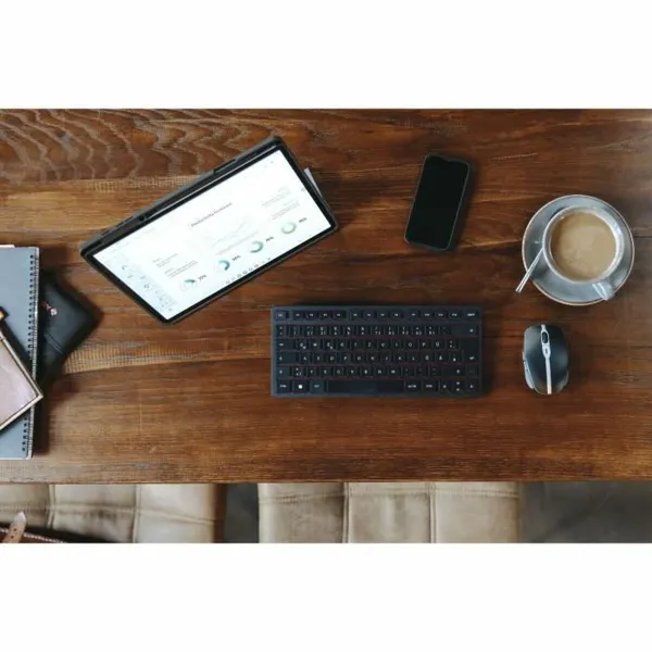Klaviatūra Cherry KW 9200 MINI Spāņu Qwerty Melns