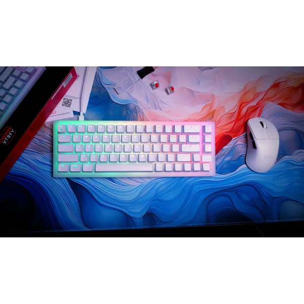 Klaviatūra un Pele Cherry CXK5V2RGBCPTTPWHTRFR