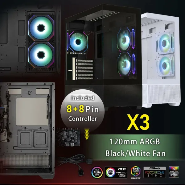 Блок полубашня ATX Galileo BitFenix CETO Basic Белый