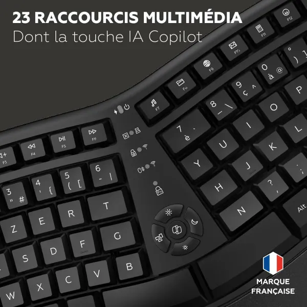 Klaviatuur Mobility Lab Azerty Prantsuse Must