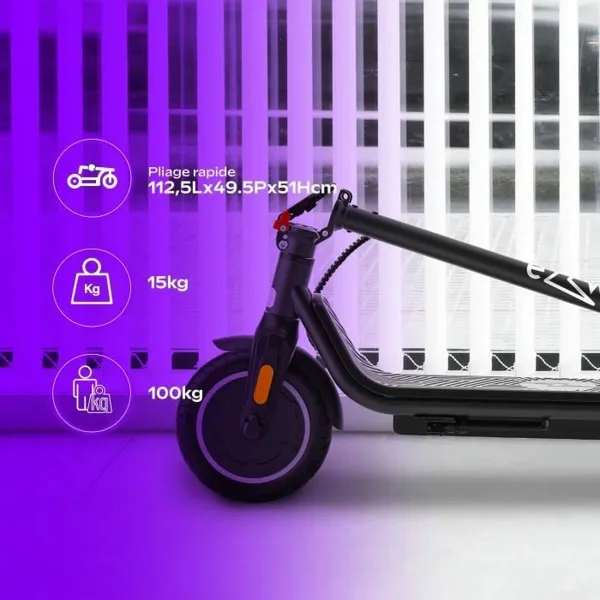 Elektriskais Motorolleris EZWAY Melns 450 W 25 km/h