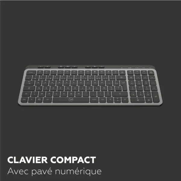 Klaviatūra Mobility Lab KP450W Compact Juoda Pilka
