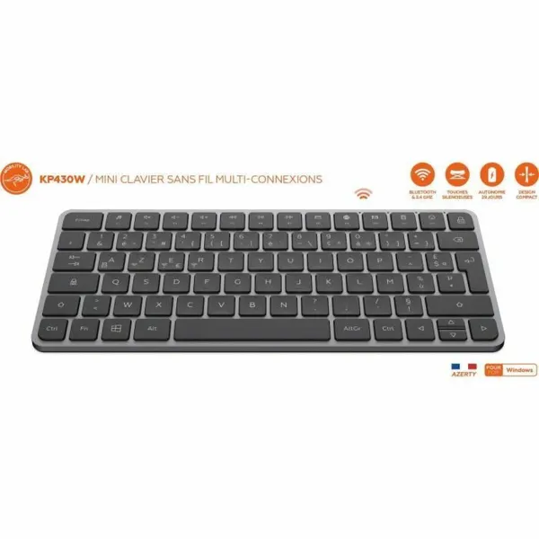 Klaviatūra Mobility Lab KP430W Mini Pelēks