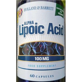 Alfa lipoinė rūgštis, 100 mg - 60 kapsulių