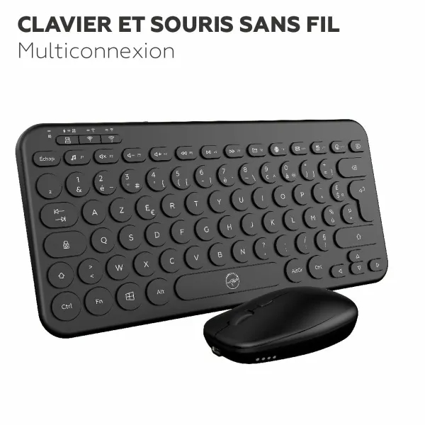 Klaviatuur ja Hiir Mobility Lab CP420W Mini Must AZERTY