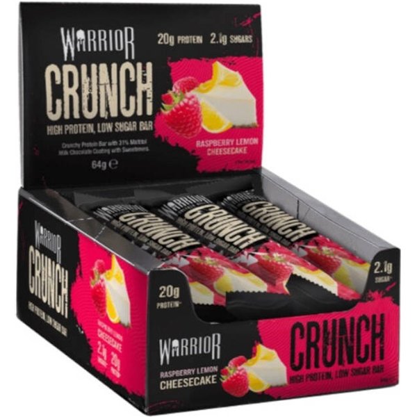 Crunch batoniņš, aveņu un citronu siera kūka - 12 batoniņi