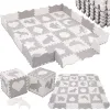 Bērnu putu paklājiņš - Puzzle Springos 150x150 cm