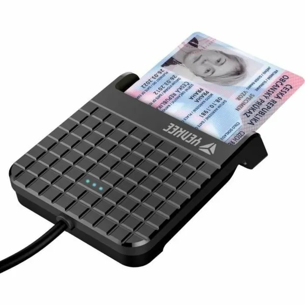 Išorinis kortelių skaitytuvas Yenkee YCR 101 Juoda