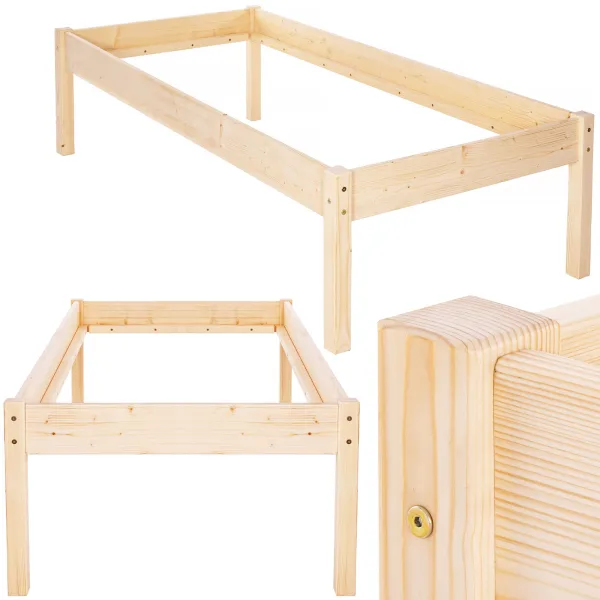 Puidust voodi Springos BD004 200x90 cm