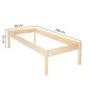 Medinė lova Springos BD004 200x90 cm