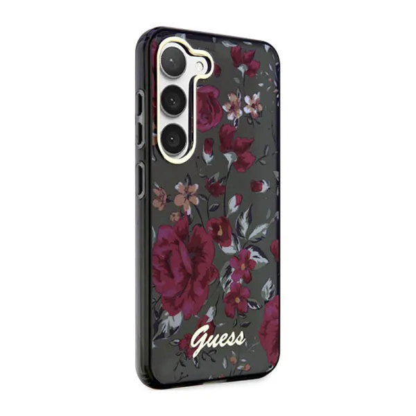Guess Flower Collection - Case for Samsung Galaxy S23+ (Khaki)
