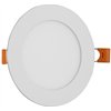 Avide LED Ceiling Lamp Recessed Panel Round ALU 6W NW 4000K