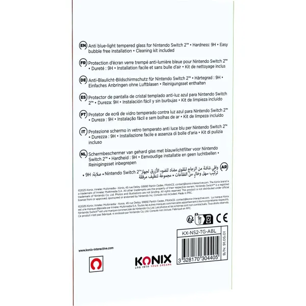 Nintendo Switch Ekraanikaitse 2 KONIX