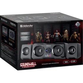 PC-kaiuttimet Defender SOUNDWALL 2.1 65214 Musta