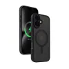 Crong Hybrid Frost MAG Cover - Case with MagSafe for iPhone 16 (Black)