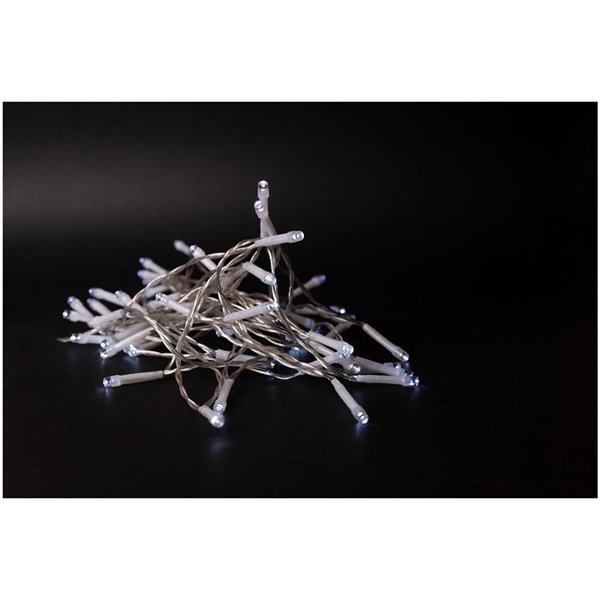 Entac Christmas IP44 96 LED Light with Timer CW 7m (3AA)