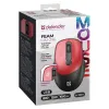 Wireless Mouse Defender FEAM MM-296 RF SILENT Red