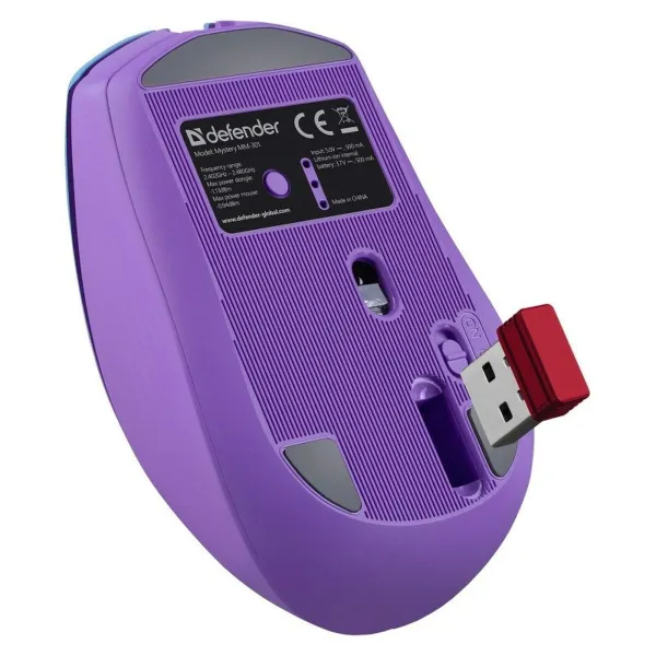 Wireless Bluetooth Mouse Defender MISTERIO MM-301 Purple