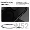Crong Hybrid Frost MAG Cover - Case with MagSafe for iPhone 16 (Black)