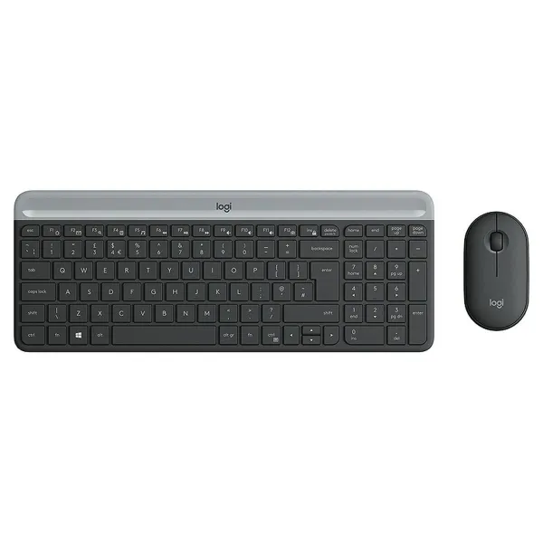 Клавиатура и мышь Logitech 920-009190 Чёрный Серый французский AZERTY