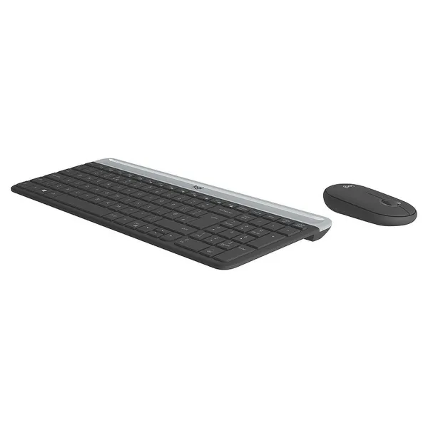 Клавиатура и мышь Logitech 920-009190 Чёрный Серый французский AZERTY
