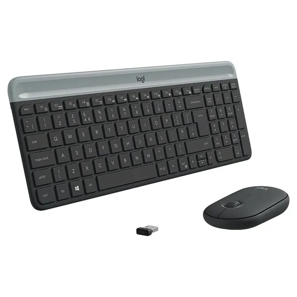 Клавиатура и мышь Logitech 920-009190 Чёрный Серый французский AZERTY
