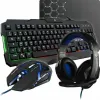Klaviatūra ir pelė The G-Lab Combo Argon AZERTY Juoda Prancūzų AZERTY