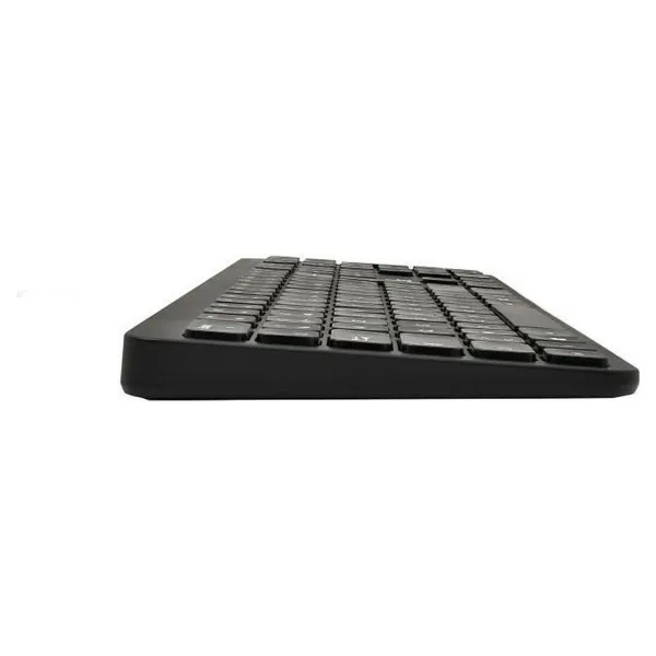 Klaviatūra ir pelė Bluestork Easy Slim AZERTY Juoda Prancūzų