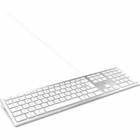 Klaviatuur Mobility Lab Valge Hõbedane Mac OS AZERTY