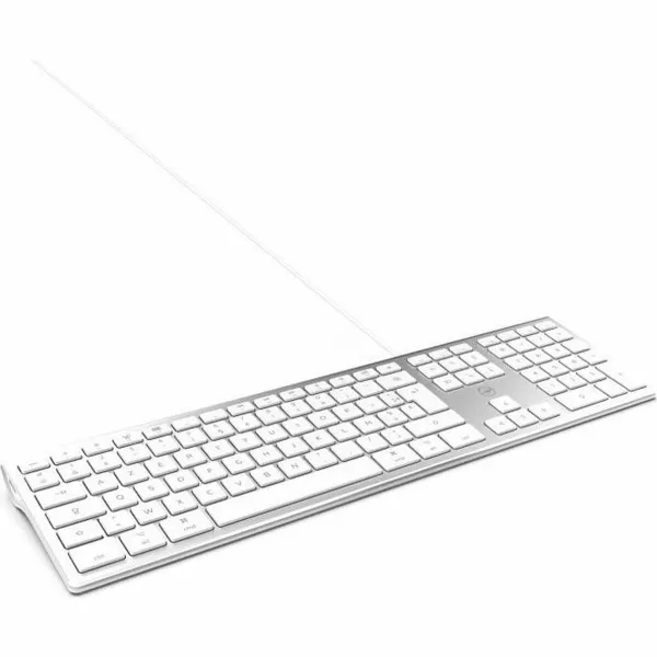 Klaviatūra Mobility Lab Balts Sudrabains Mac OS AZERTY