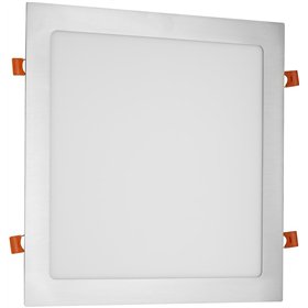 Avide LED Ceiling Lamp Recessed Panel Square ALU Satin Nickel 24W NW 4000K