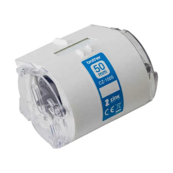 Laminuota juosta etikečių klijavimo aparatams Brother BA79319 50 mm Mėlyna Balta