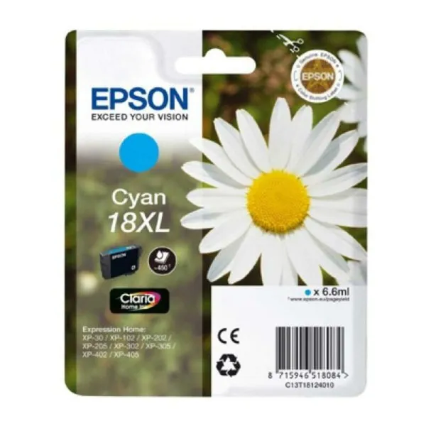 Originaalne Tindikassett Epson Cartucho 18XL cian Fuksiinpunane