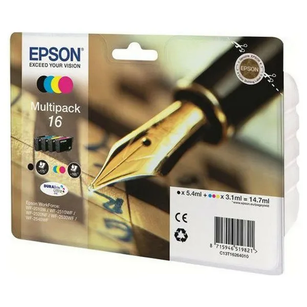 Originali rašalo kasetė Epson Multipack 16 Geltona Juoda Ciano Rožinė