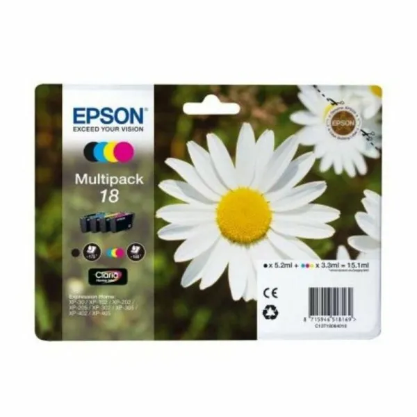 Картридж с оригинальными чернилами Epson Multipack 18 4 colores Жёлтый Чёрный Циановый Розовый