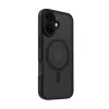 Crong Hybrid Frost MAG Cover - Case with MagSafe for iPhone 16 (Black)
