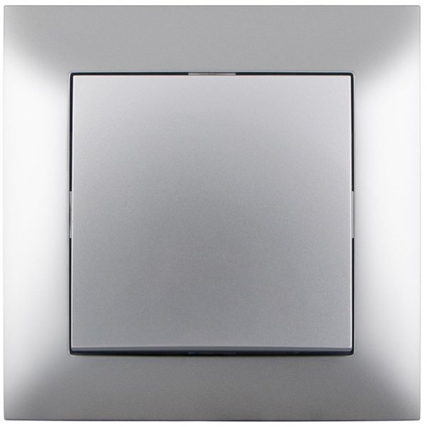 Entac 101 Arnold Recessed wall switch single-pole Silver