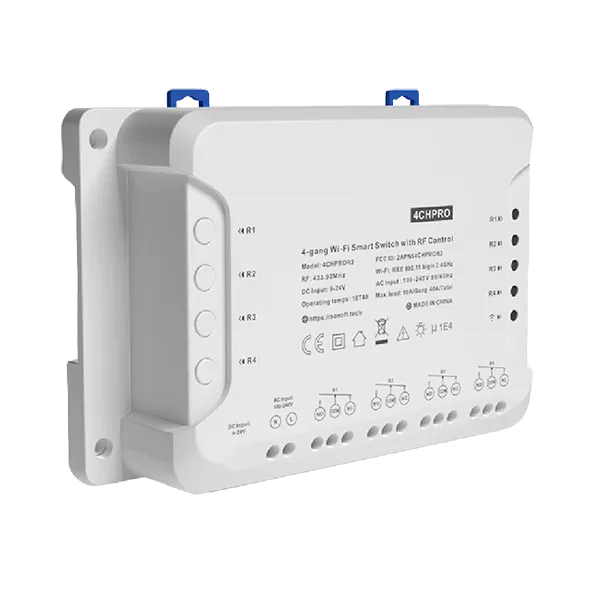 4CHPROR3-195011 4 grupu Wi-Fi viedais slēdzis ar RF vadību