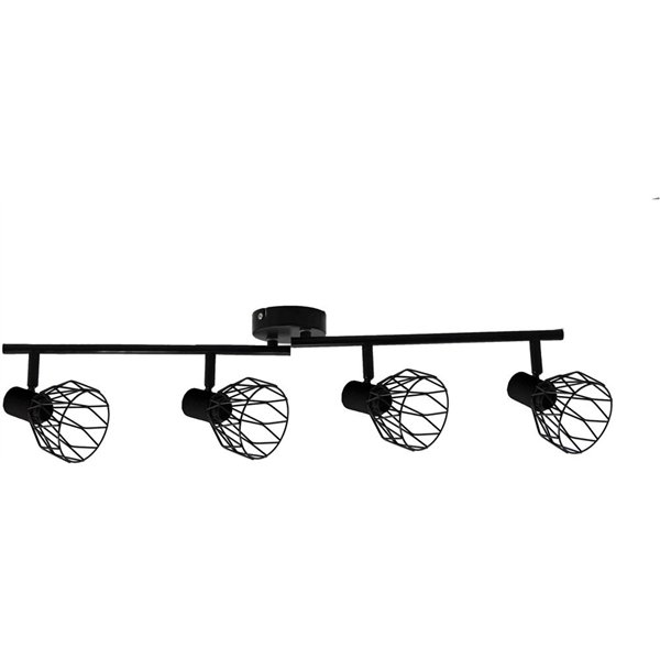 Потолочный светильник Avide Ivy, 4 цоколя E14, черный